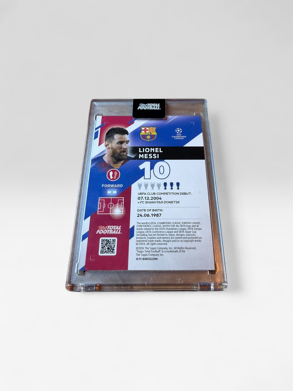 Topps Total Football Lionel Messi Iconic Numbers 2/75